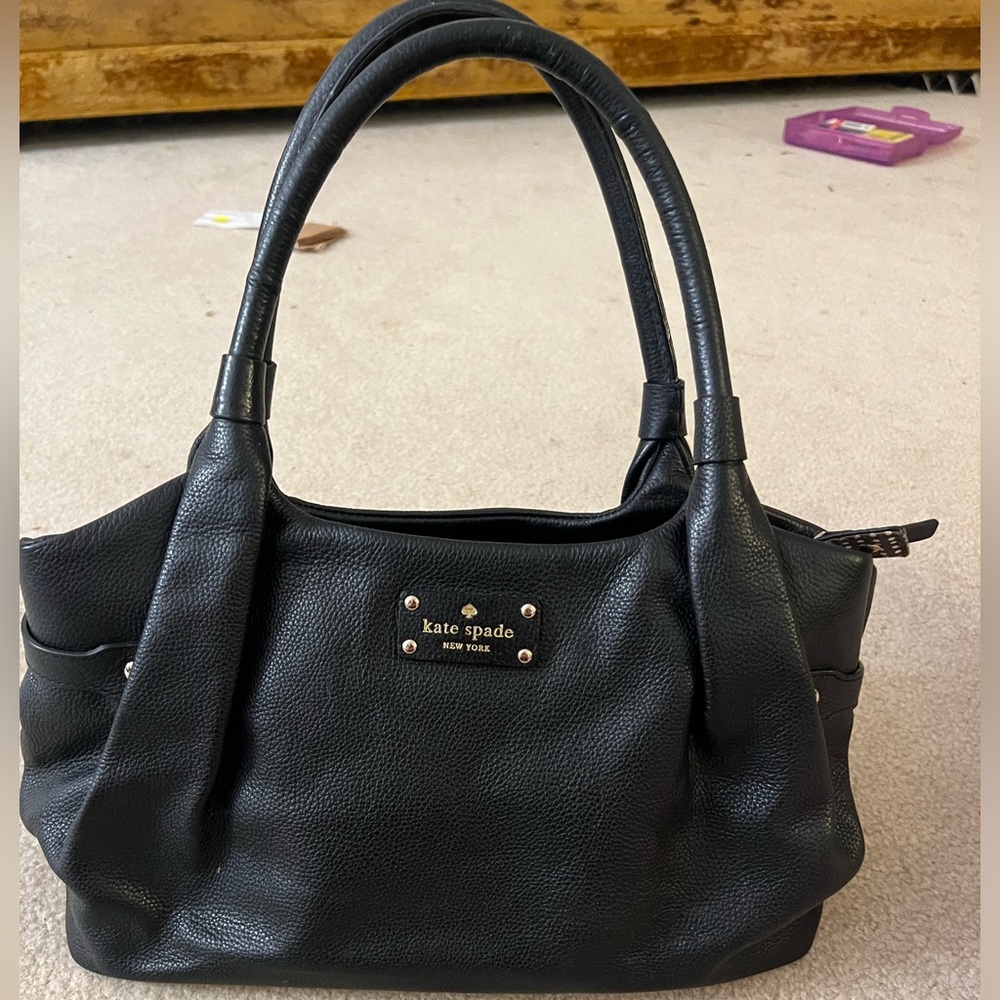 Kate Spade Bag, medium black bag. Good condition.